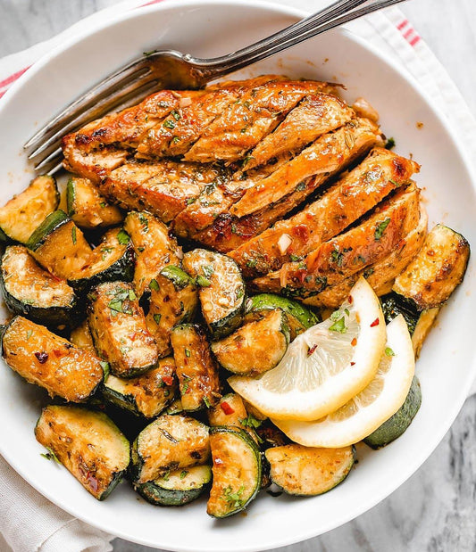 #4 LOW CARB # Asado Chicken Breast with Lemon Zucchini