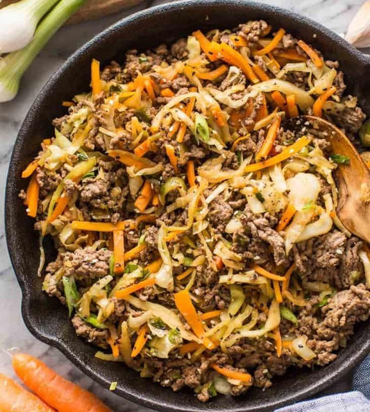 #2  FAMILY MEAL # Beef Cabbage Stirfry with Rice