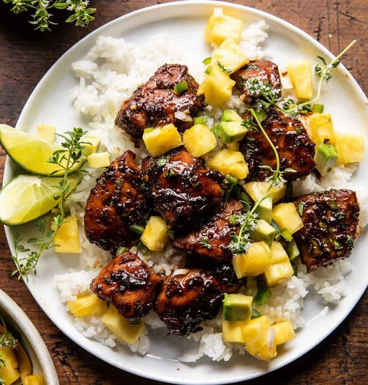 #3 FAMILY MEAL (Serves 4) Pineapple Chicken with Coconut Rice