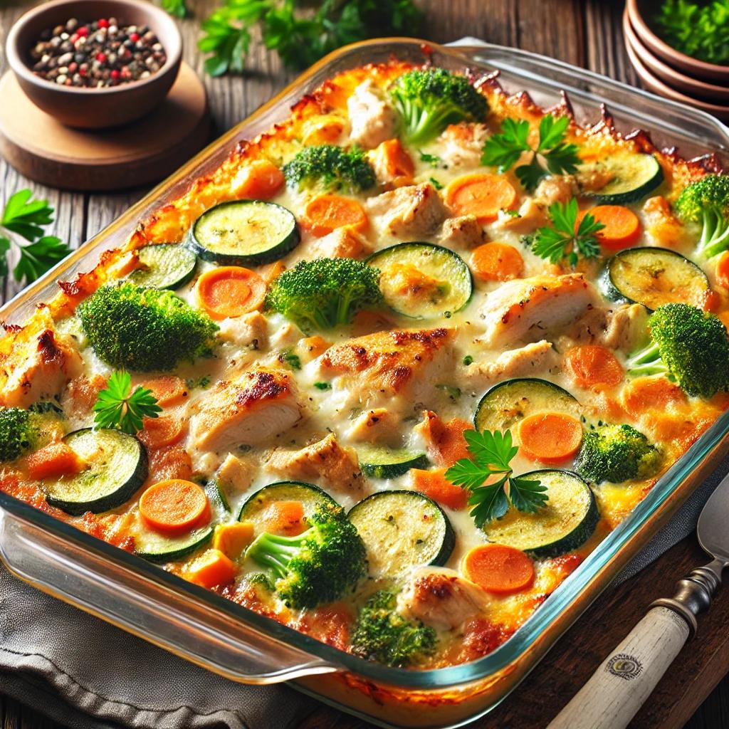 #2🌟FAMILY MEAL  🎁 Serve 4-6 People # Healthy Chicken and Vegetable Casserole