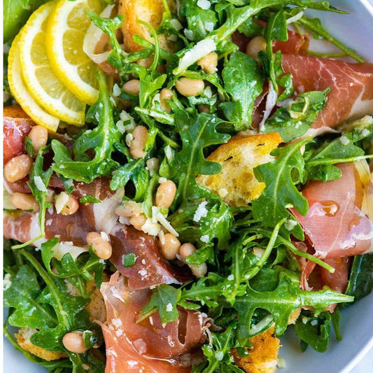 #9 COLD BOWL: LEMONY WHITE BEAN SALAD WITH PROSCUITTO